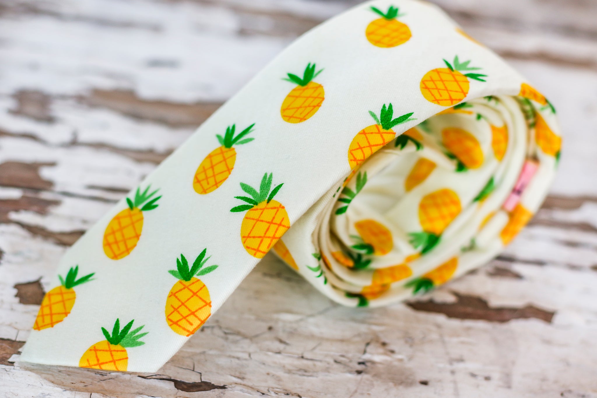 Pineapple Skinny Tie